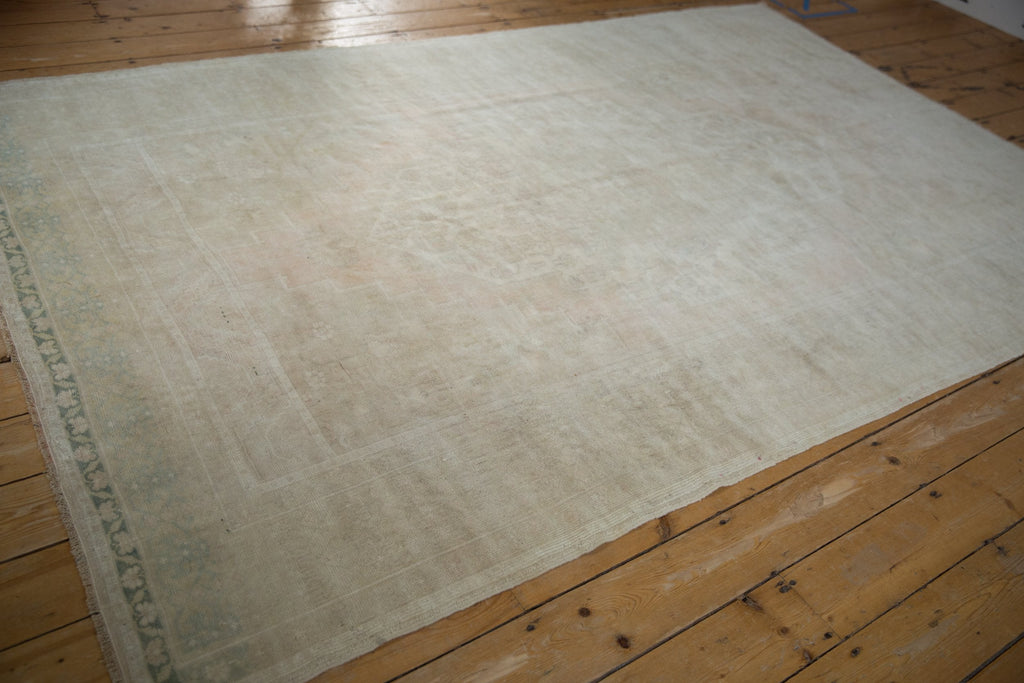 6x9.5 Vintage Distressed Oushak Carpet
