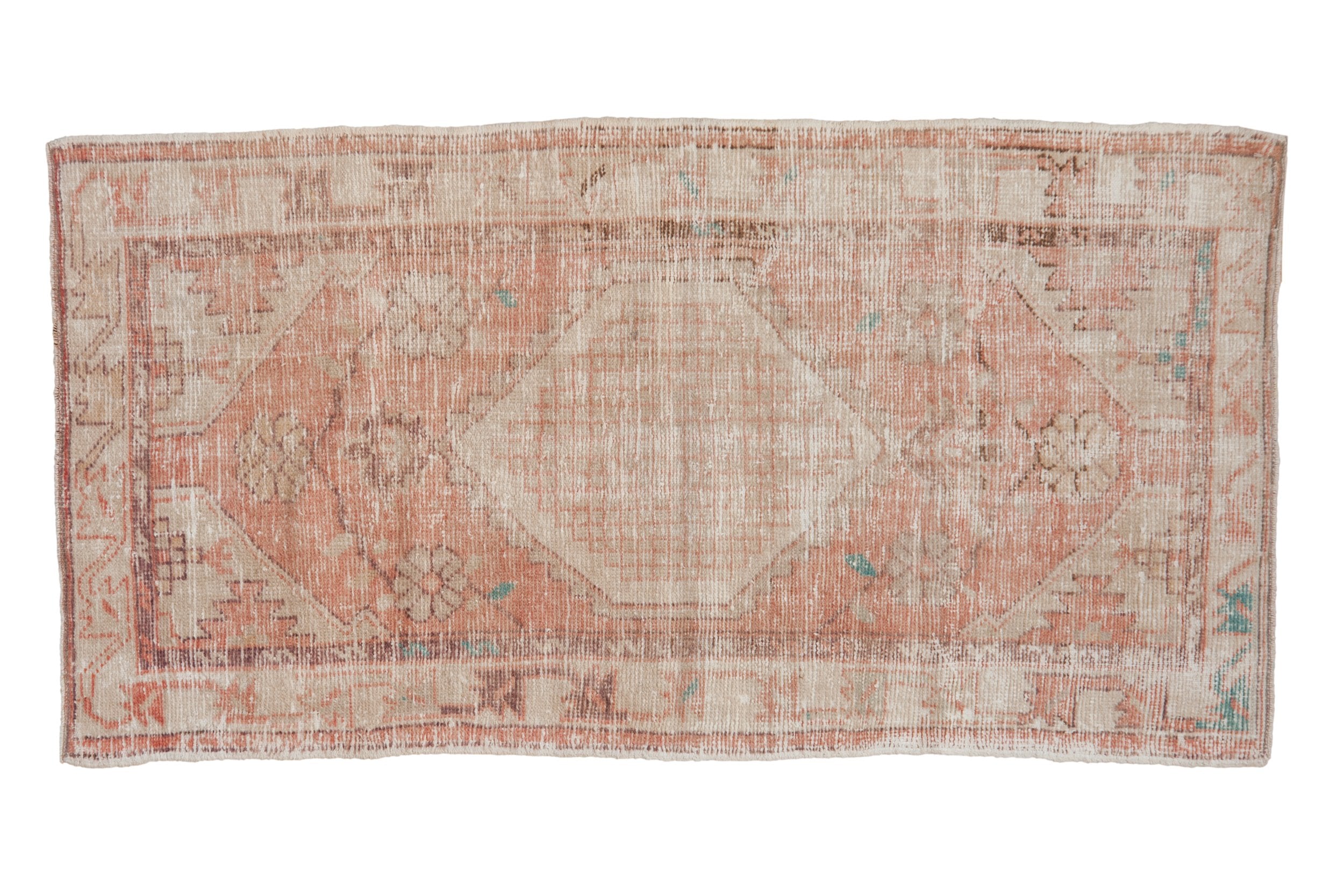 2.5x5 Vintage Distressed Oushak Rug Runner