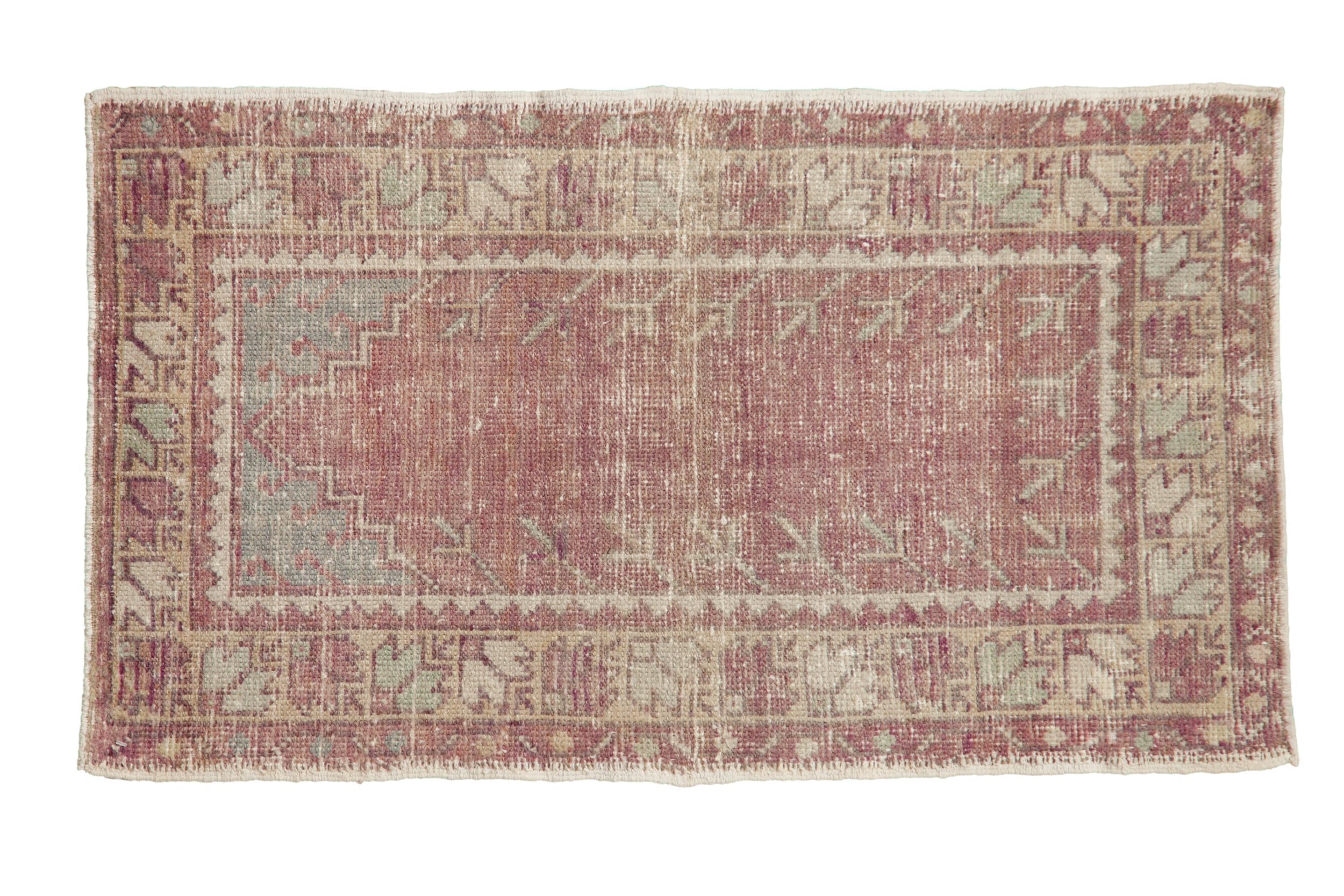 2x3.5 Vintage Distressed Oushak Rug