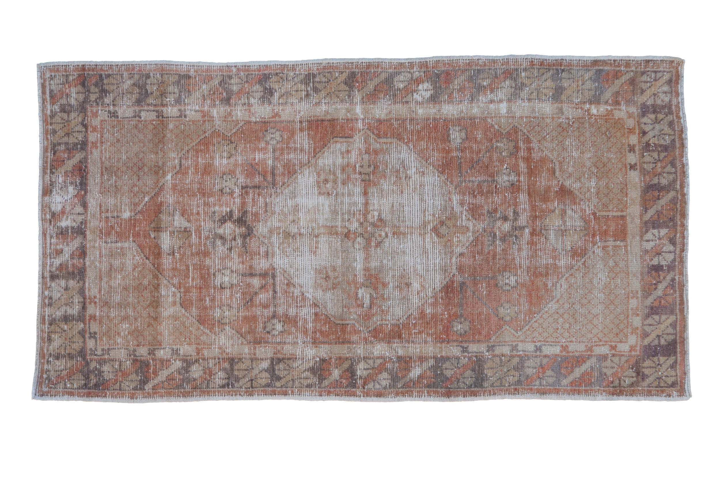 2.5x5 Vintage Distressed Oushak Rug Runner