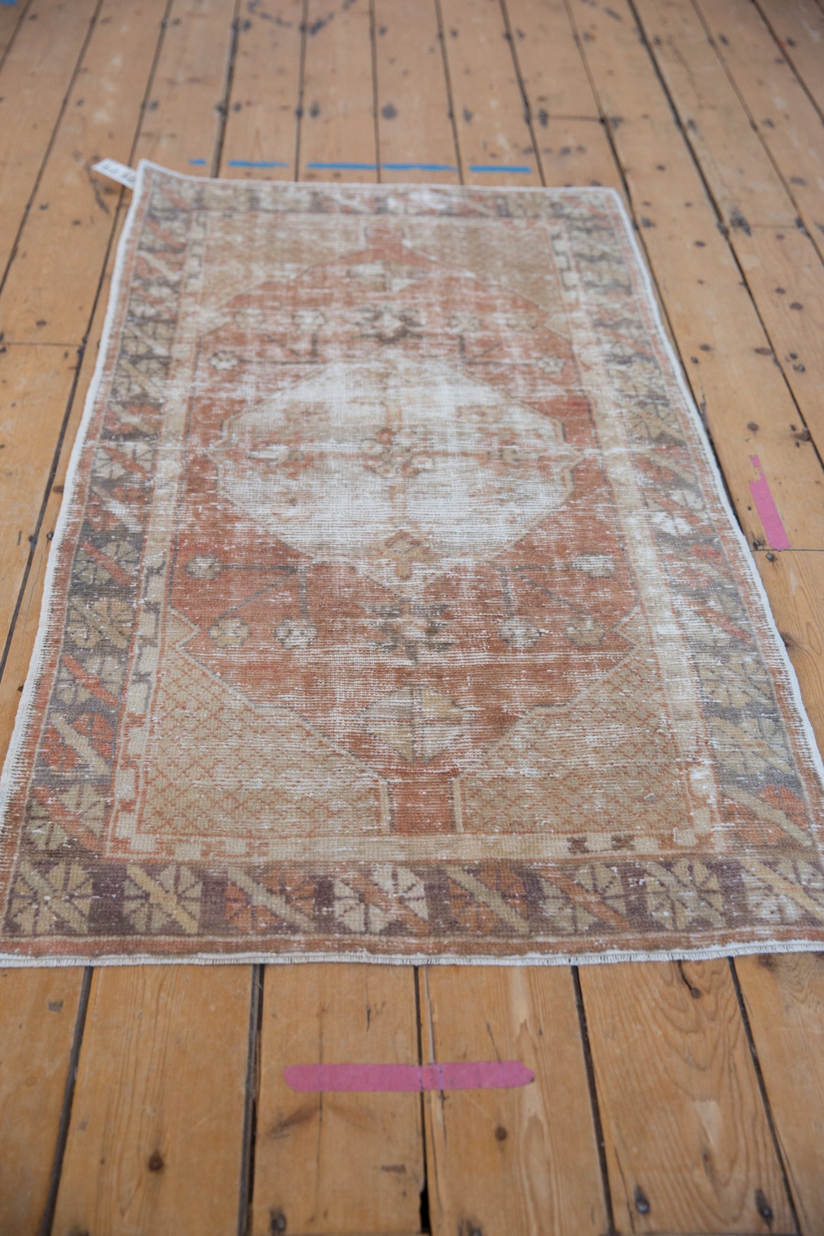 2.5x5 Vintage Distressed Oushak Rug Runner