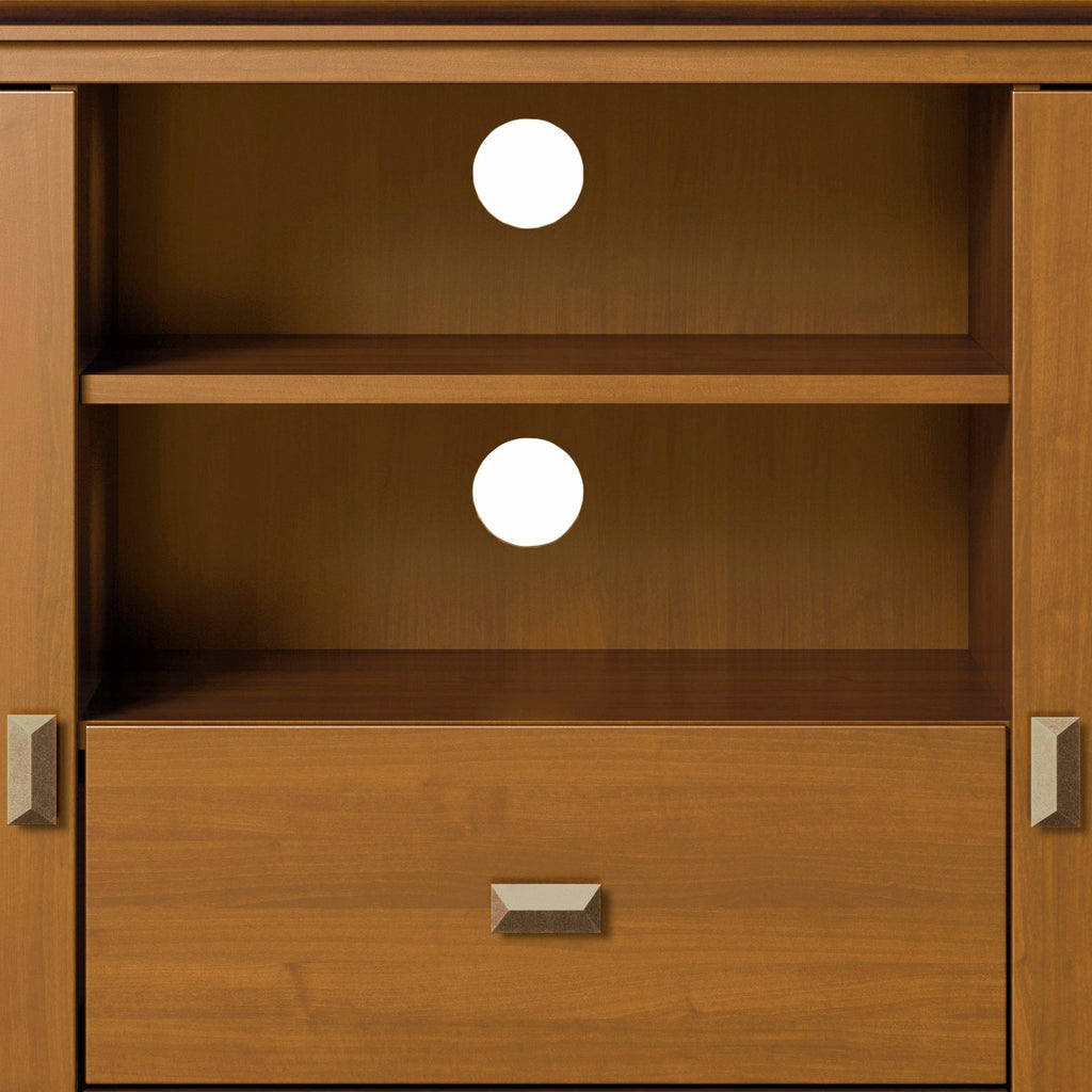 Artisan - Tall TV Media Stand - Honey Brown