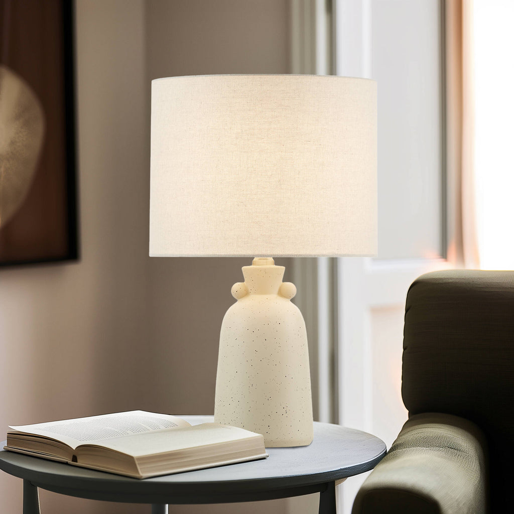 16' Ceramic Table Lamp Cream See below