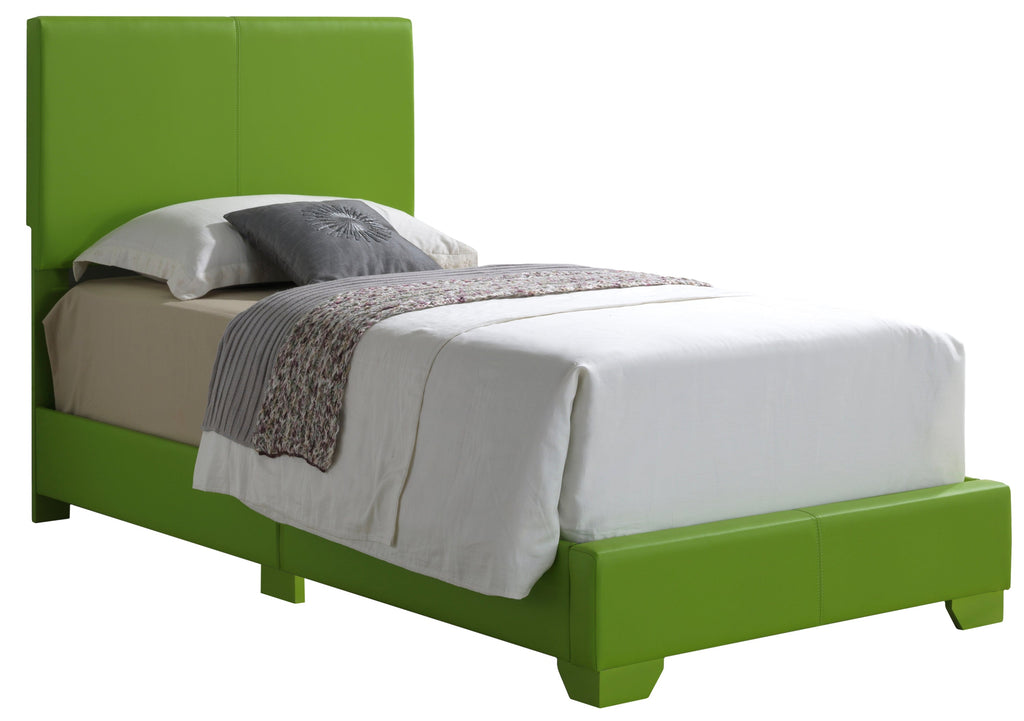 Aaron G1807-TB-UP Twin Bed , APPLE GREEN