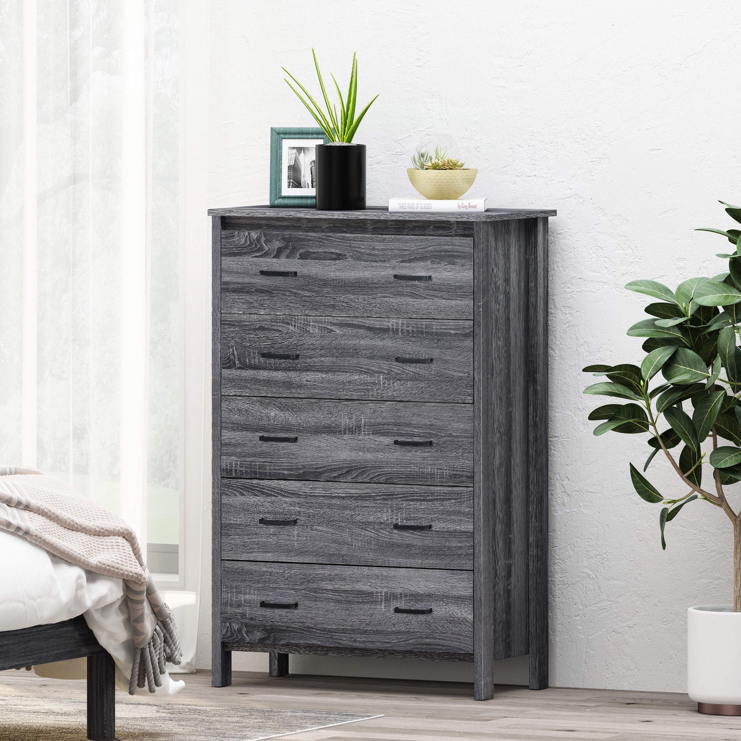 Toolless Assembly 5 Drawes Chest