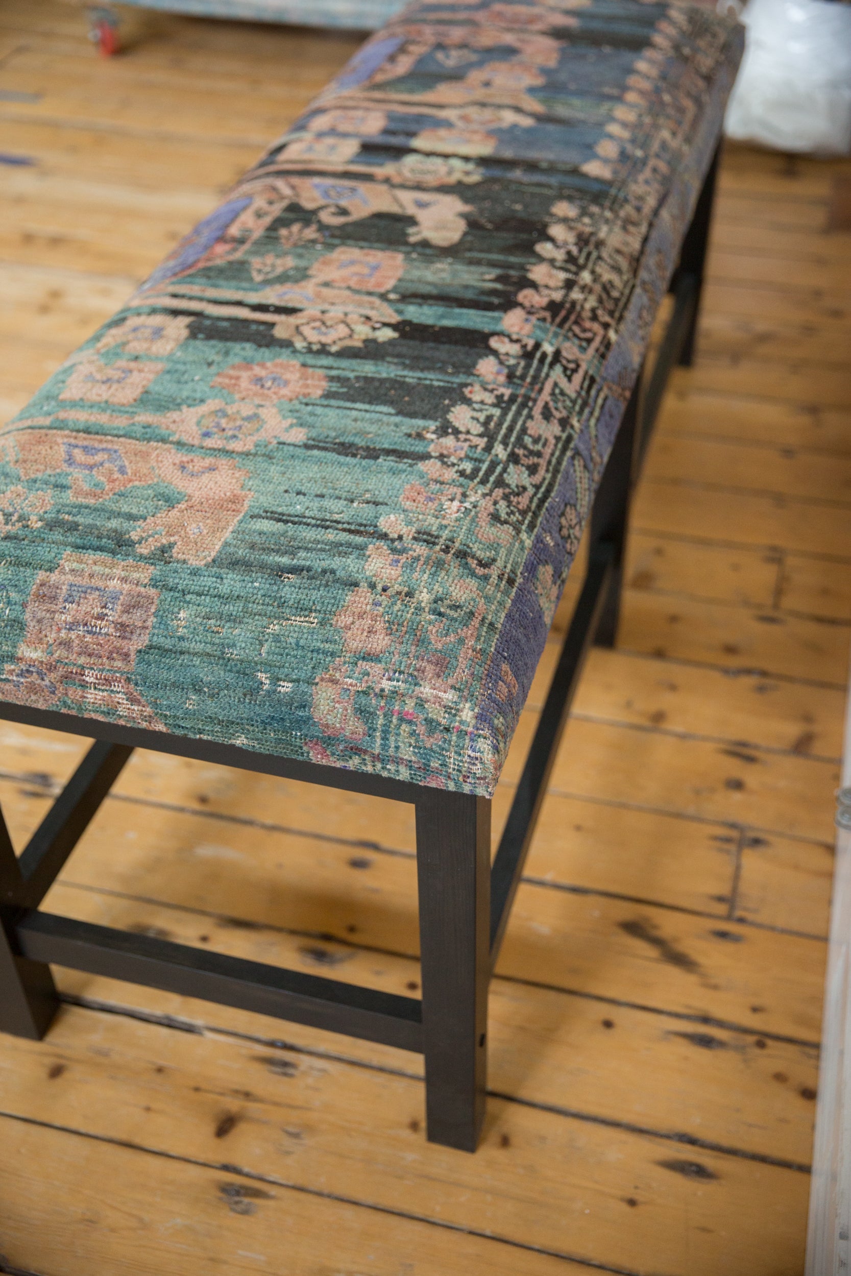 Reclaimed Vintage Turkish Rug Bench