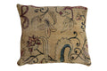 Antique Kerman Rug Fragment Pillow