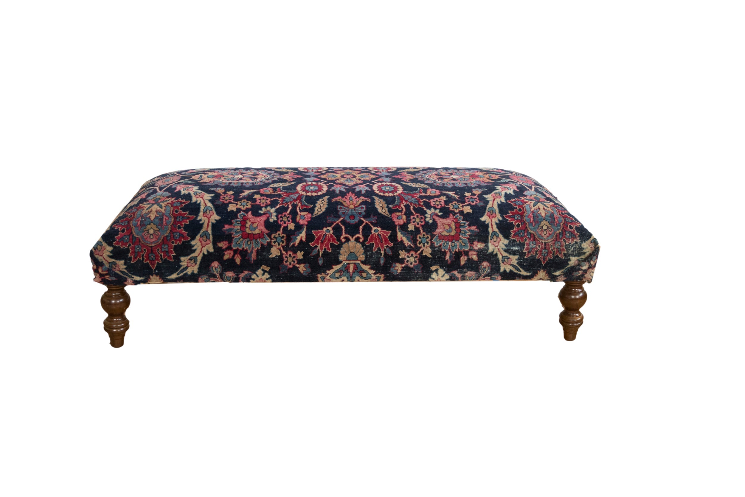 RESERVED Vintage Persian Rug Ottoman Coffee Table