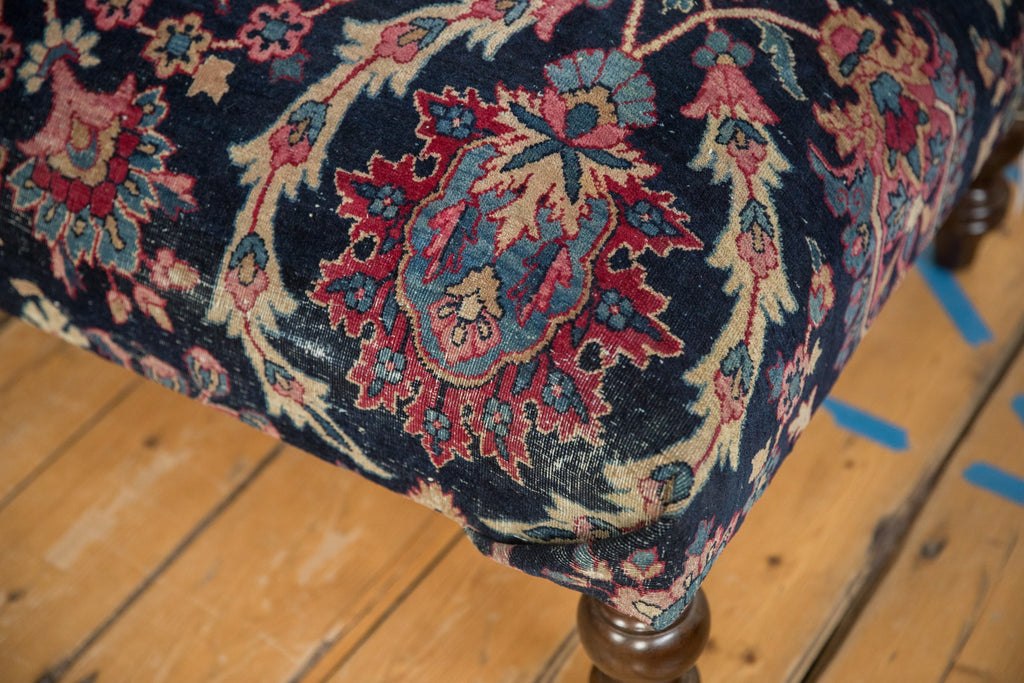 RESERVED Vintage Persian Rug Ottoman Coffee Table