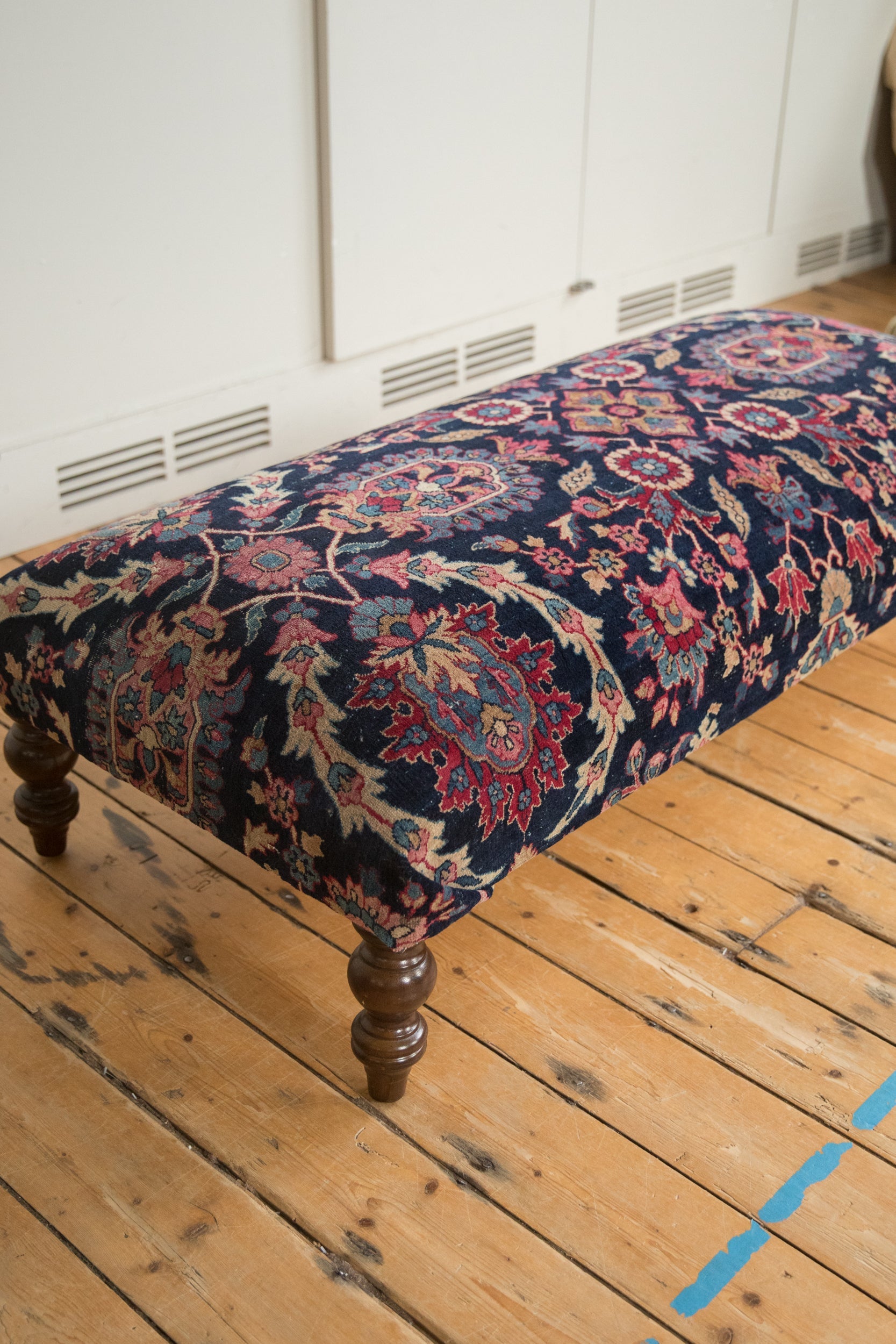 RESERVED Vintage Persian Rug Ottoman Coffee Table