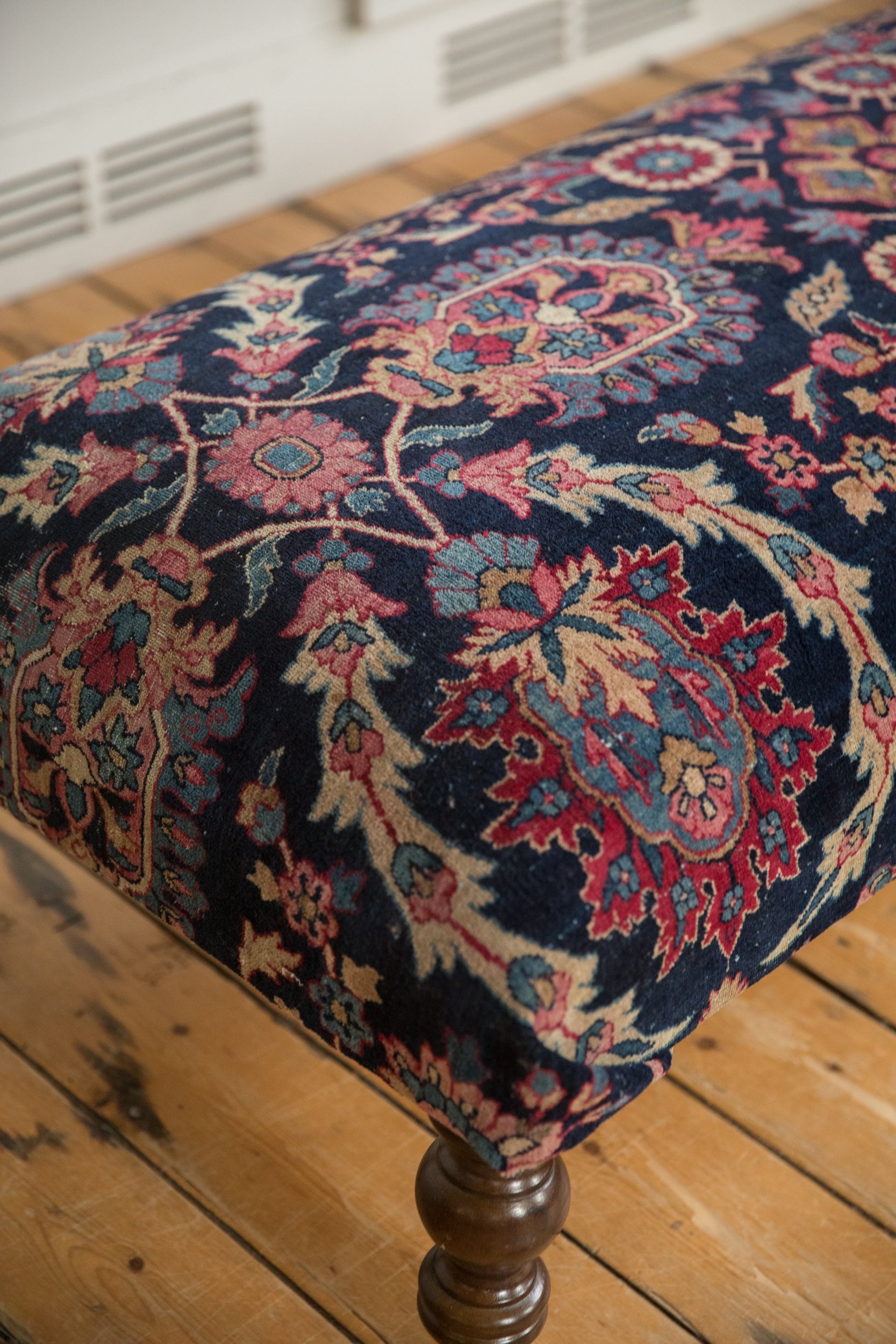 RESERVED Vintage Persian Rug Ottoman Coffee Table