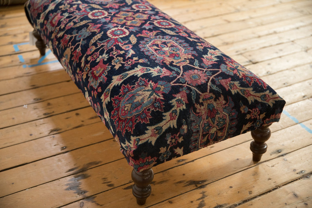 RESERVED Vintage Persian Rug Ottoman Coffee Table