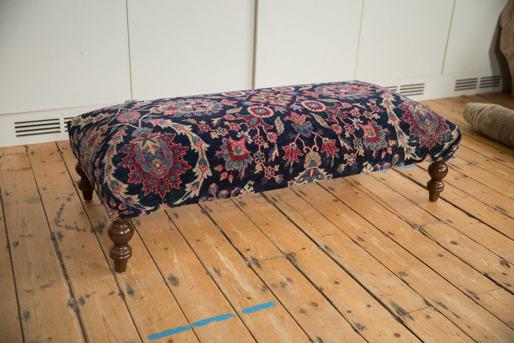 RESERVED Vintage Persian Rug Ottoman Coffee Table
