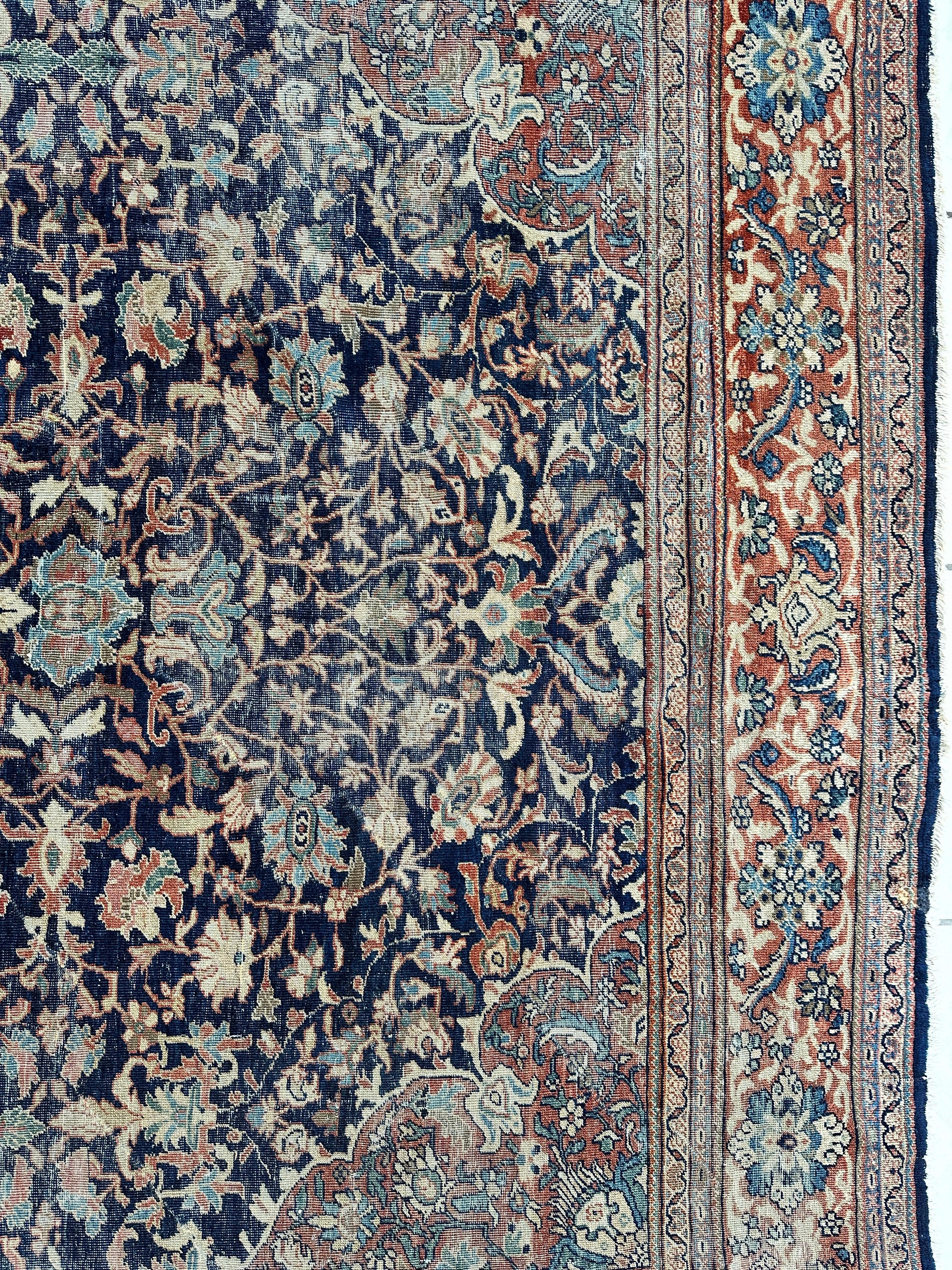 Antique Persian Mahal Rug 8’3”x12’ - Circa 1900 Treasure