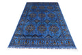 Hand-Knotted Afghani Zerkhaki Wool Rug – 6’7″  x  9’3″