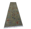 Hand-Knotted Afghani Kazak Wool Rug – 2’7″  x  10’0″