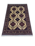 Hand-Knotted Afghani Zerkhaki Wool Rug – 6’6″  x  9’8″