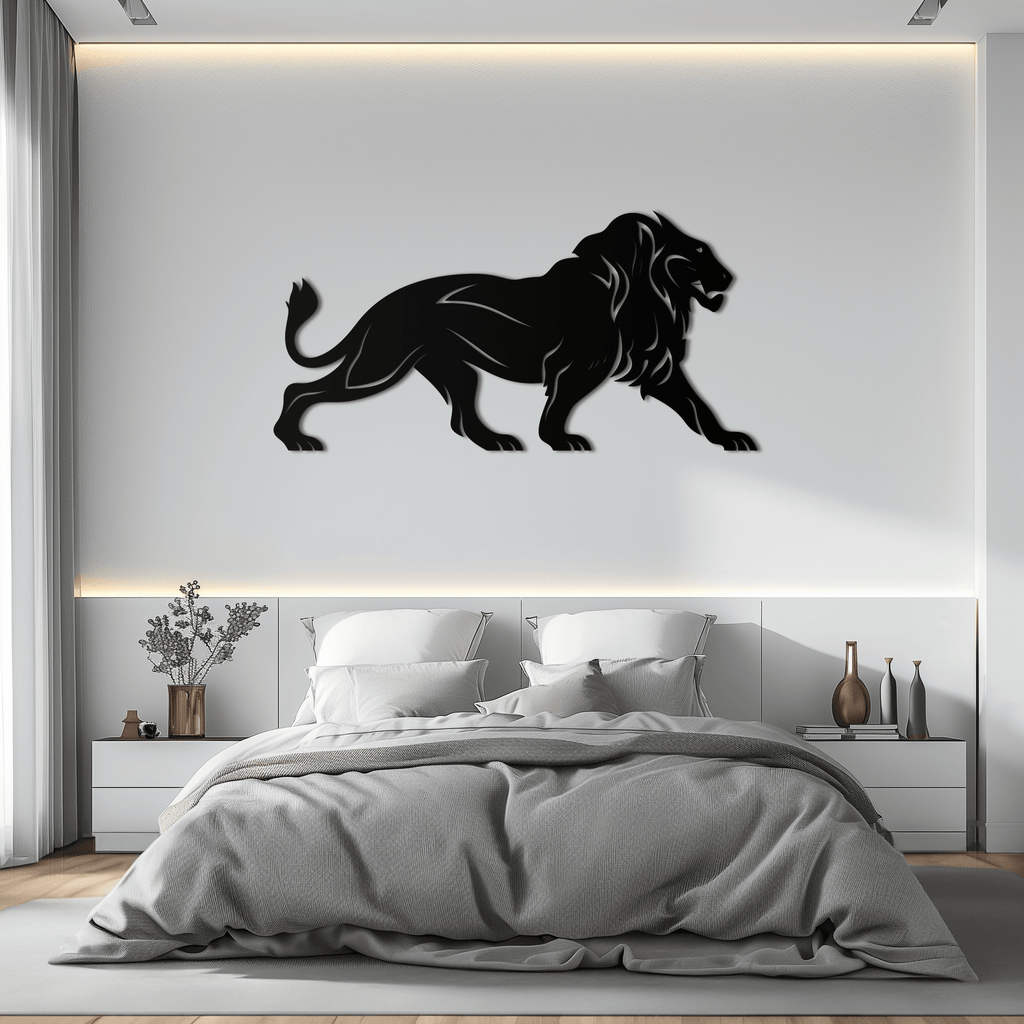 Majestic Lion Wall Art - Steel Wall Decor for Home and Office -KAF002