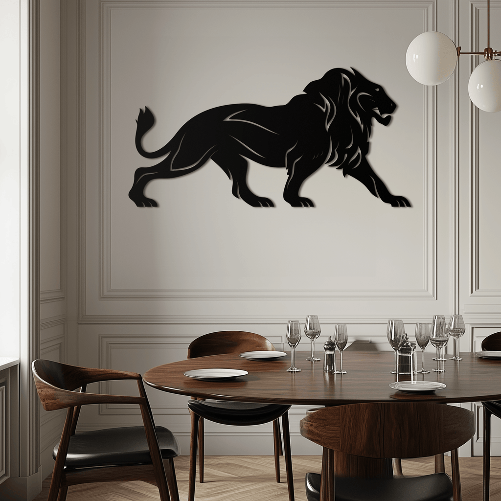 Majestic Lion Wall Art - Steel Wall Decor for Home and Office -KAF002