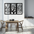 Tree of Life Metal Wall Art - 3-Piece Nature-Inspired Steel Decor - KAF093