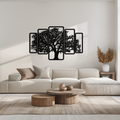 Multi-Panel Tree Metal Wall Art – Nature-Inspired Decor - KAF213