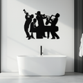 Jazz Band Metal Wall Art - Modern Musical Silhouette Decor- KAF255