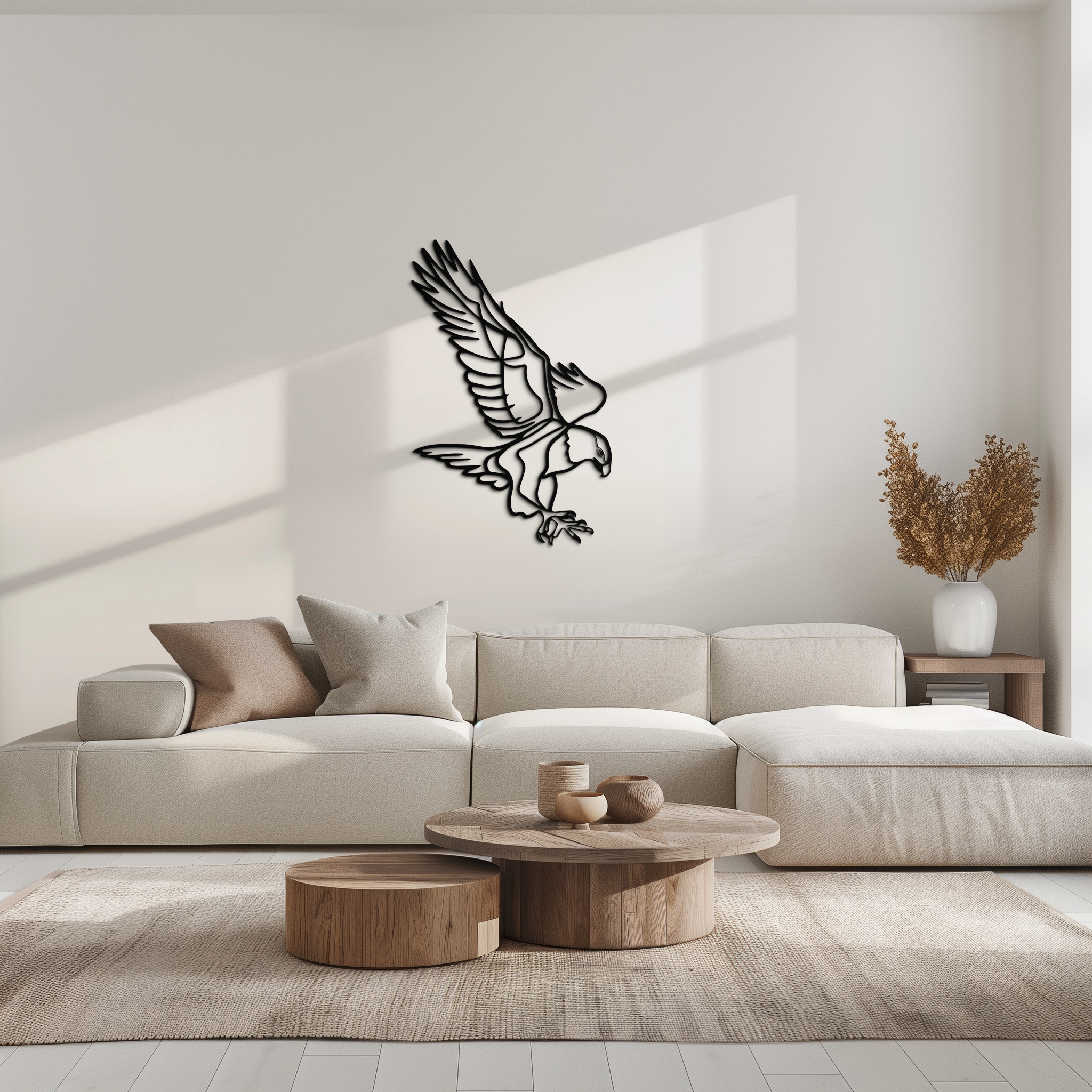 Eagle Metal Wall Art – Bold & Majestic Bird Decor - KAF271