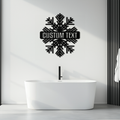 Custom Snowflake Metal Wall Art - Personalized Winter Decor- KAF297