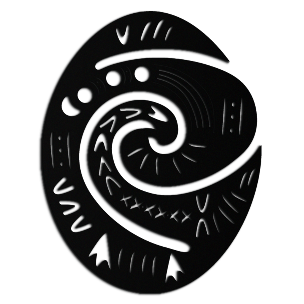 Te Fiti’s Heart  Metal Wall Art – Polynesian Spiral Symbol Decor for Home- KAF406