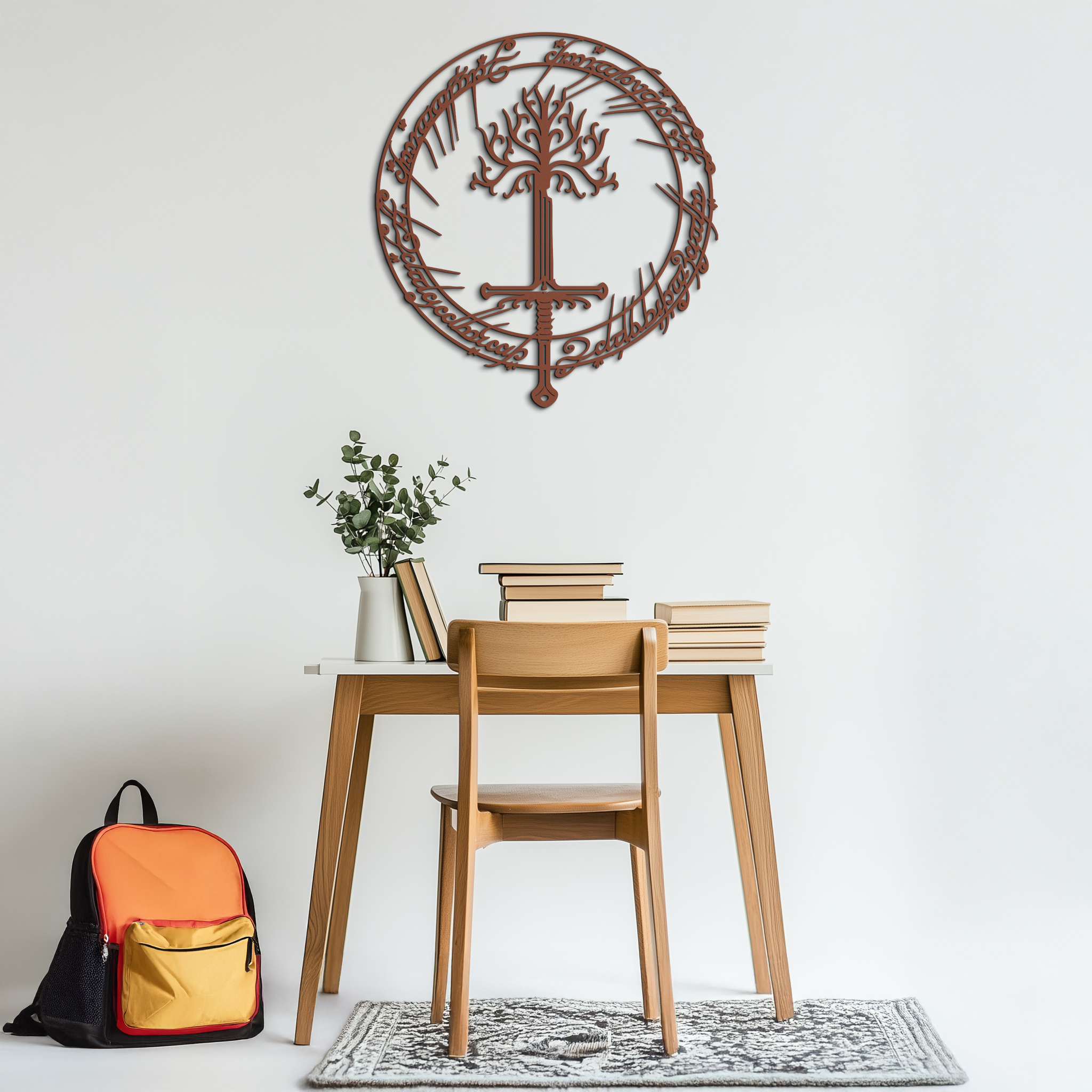 Lord of the Rings Metal Wall Art - Silhouette Fantasy Steel Decor for Home & Office- KAF485