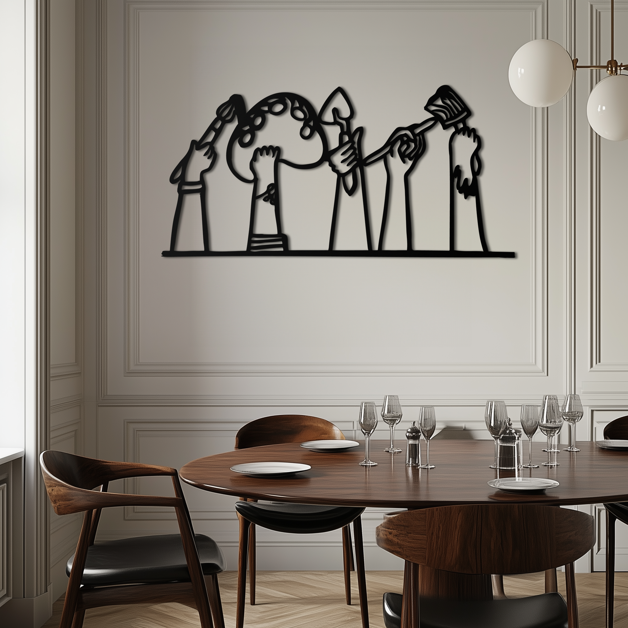 Paint Brushes Metal Wall Art – Creative Studio Decor for Artists and Art Lovers- KAF652