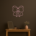 Bow Silhouette Metal Wall Art – Elegant Ribbon Design - KAFGP048
