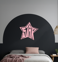 Star Shaped Typography Metal Wall Art – Bold Statement Design - KAFGP108