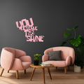 You Deserve to Shine Metal Wall Art – Motivational Disco Ball Design - KAFGP115