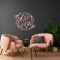 Pisces Zodiac Metal Wall Art – Astrological Home Decor Sign - KAFGP143