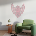 Winged Mandala Metal Wall Art – Sacred Geometry Design - KAFGP057