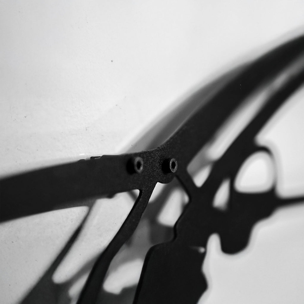2022 Volkswagen Golf GTI Wall Art – Steel Silhouette with Spinning Wheels-KAFMEKA010