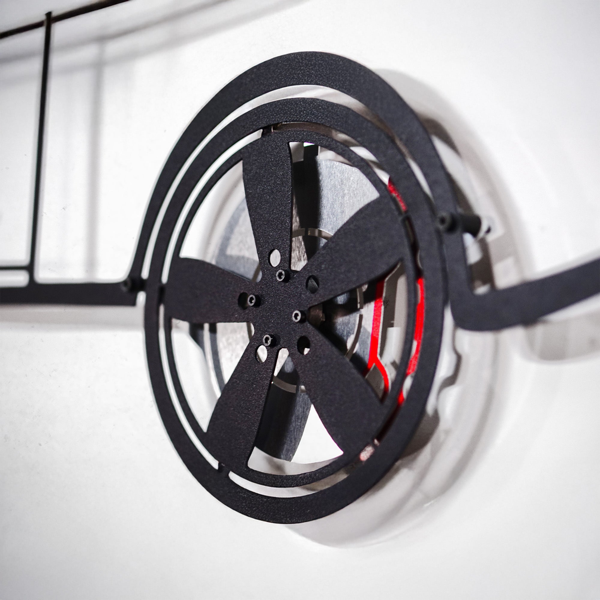 1969 Chevrolet Camaro Wall Art – Classic Steel Silhouette with Spinning Wheels-KAFMEKA021