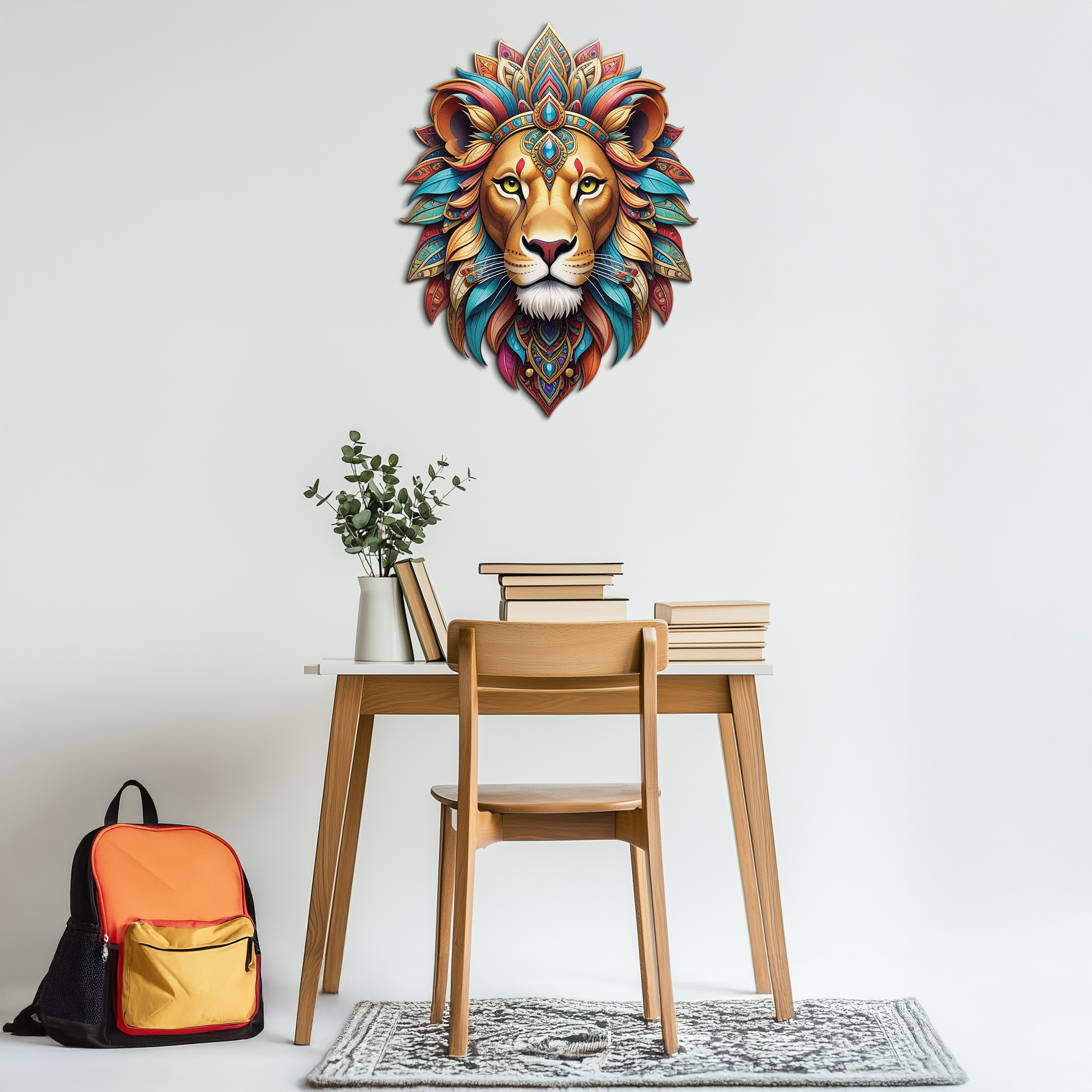 Regal Lion Metal Wall Art – Tribal Vibes, Fierce Style-KAFUVM029