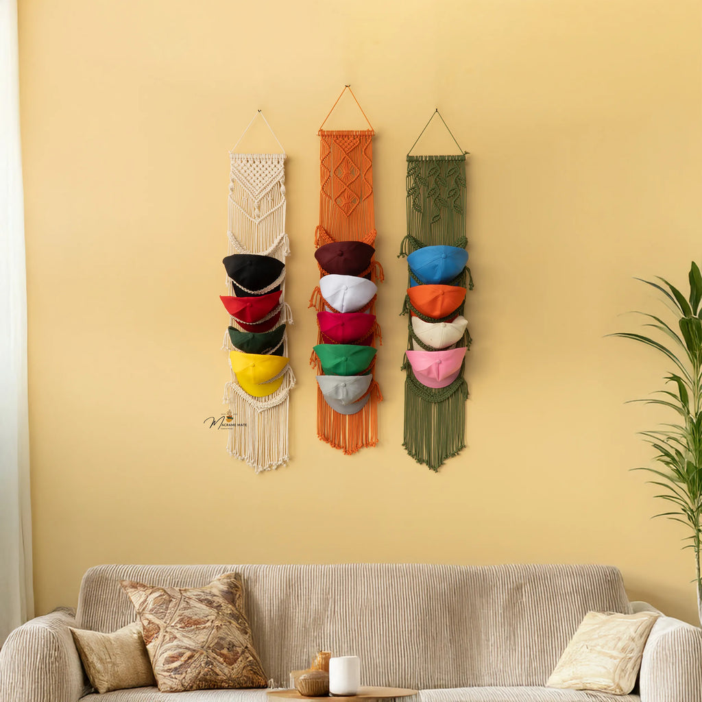 Kica Macrame Baseball Hat Holders