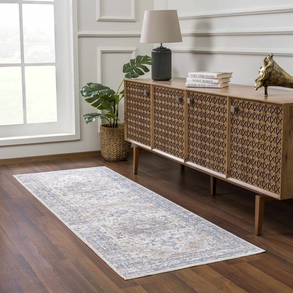 Ezri Flat Pile Washable Rug