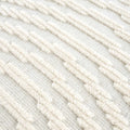 Deron White Washable 3D Rug