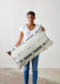 Fulcrum Onyx Oversized Cotton Lumbar Pillow