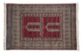 4x6 Vintage Fine Pakistani Turkmen Design Rug