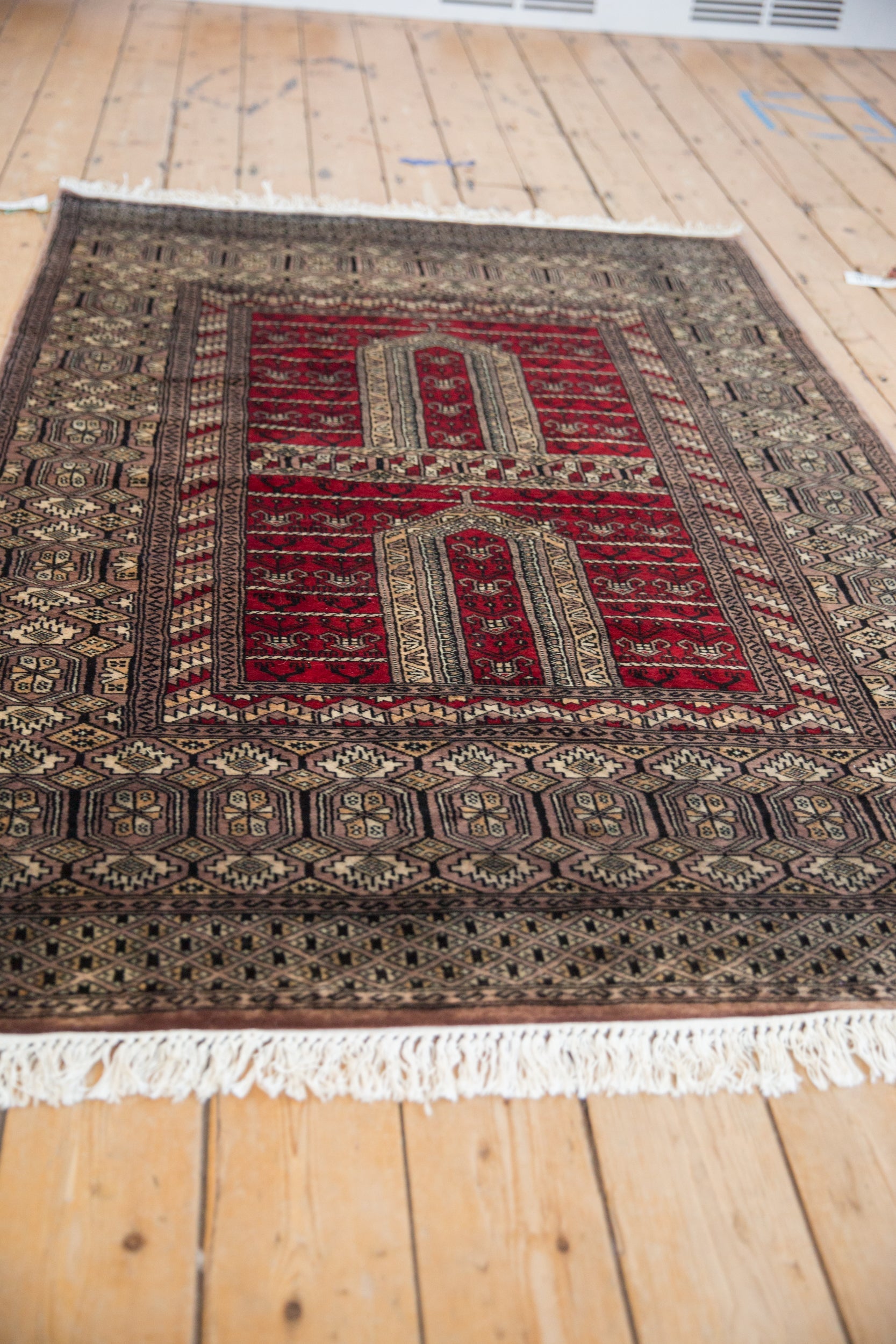 4x6 Vintage Fine Pakistani Turkmen Design Rug