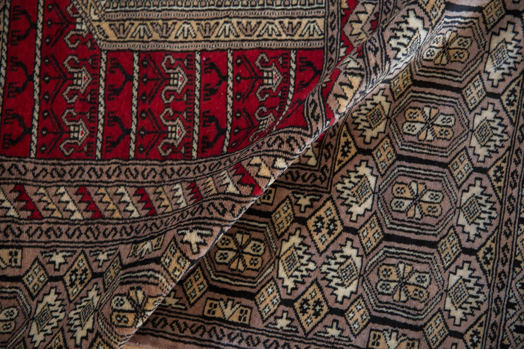 4x6 Vintage Fine Pakistani Turkmen Design Rug