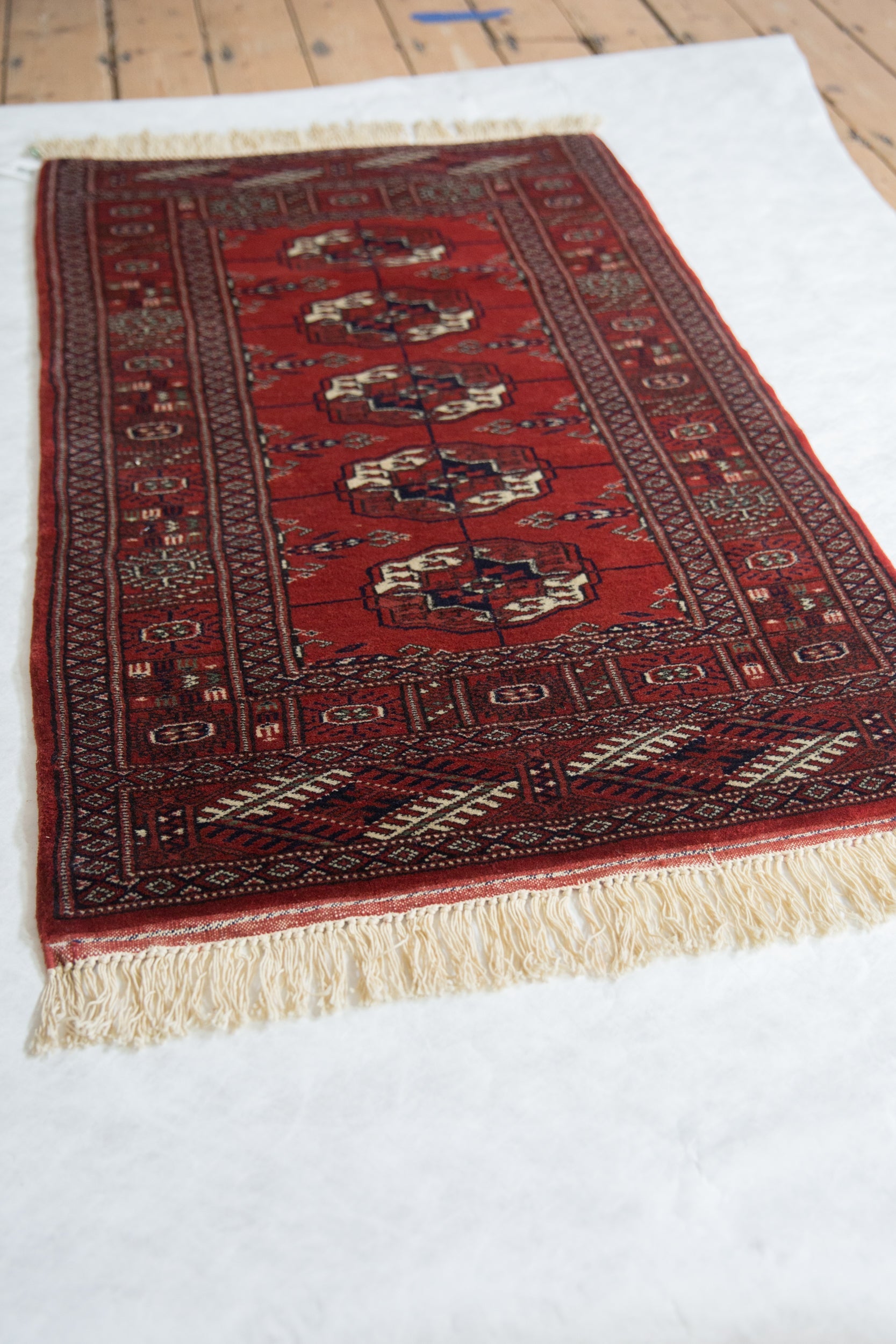 2.5x4 Vintage Fine Bokhara Rug Runner