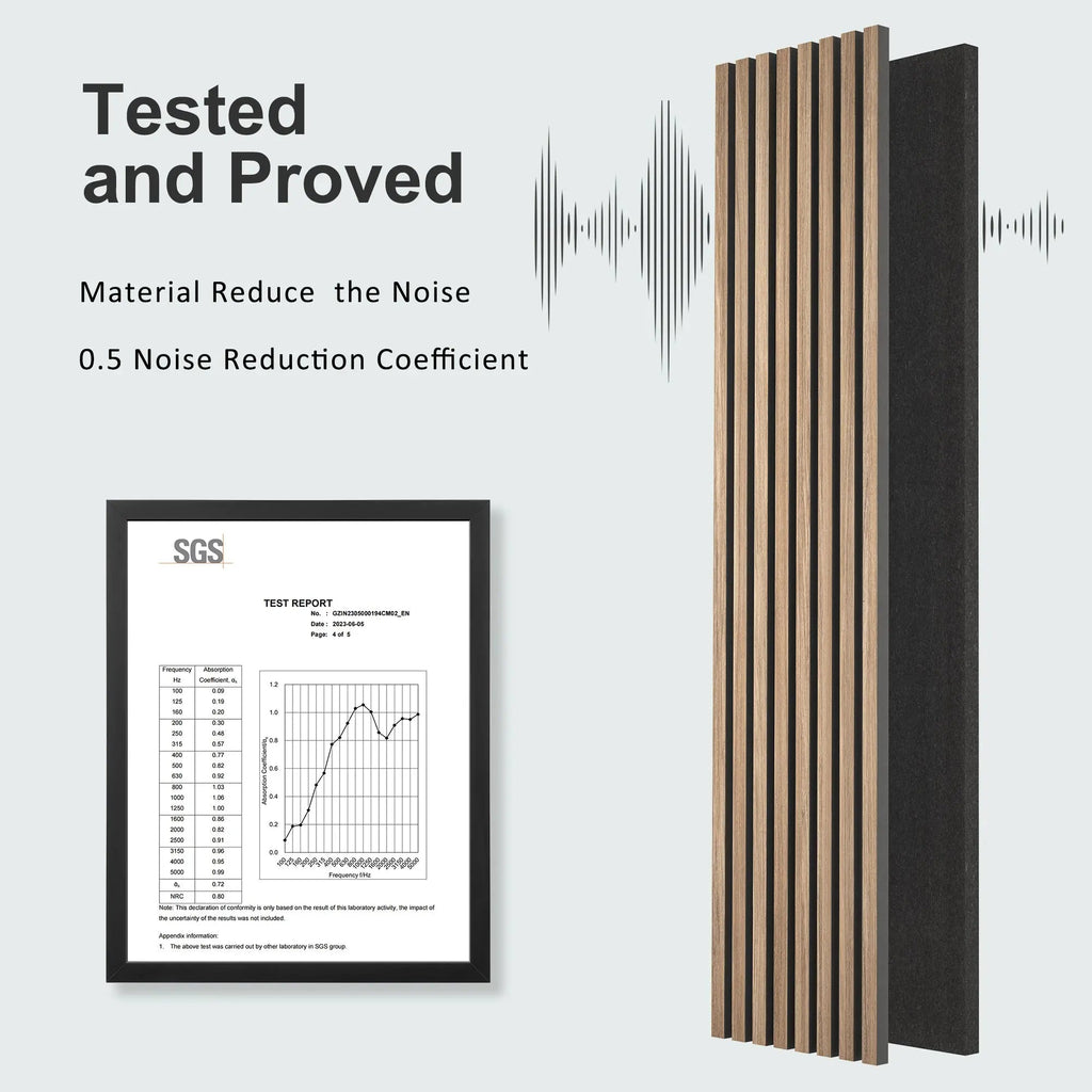 MDF Acoustic Slat Wood Wall Panels