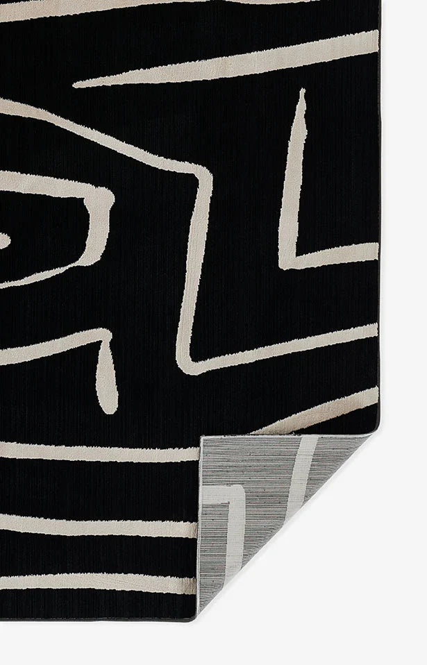 Milano Monochrome Lines Rug