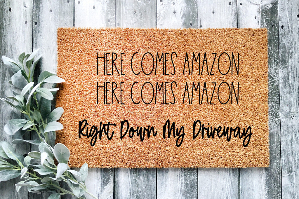 Here Comes Amazon Doormat